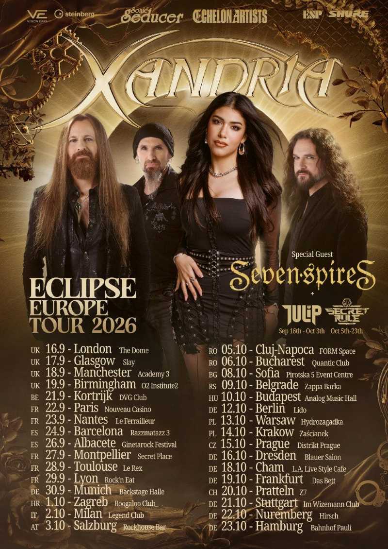 Empieza el “Eclipse Europe Tour 2026” de Xandria