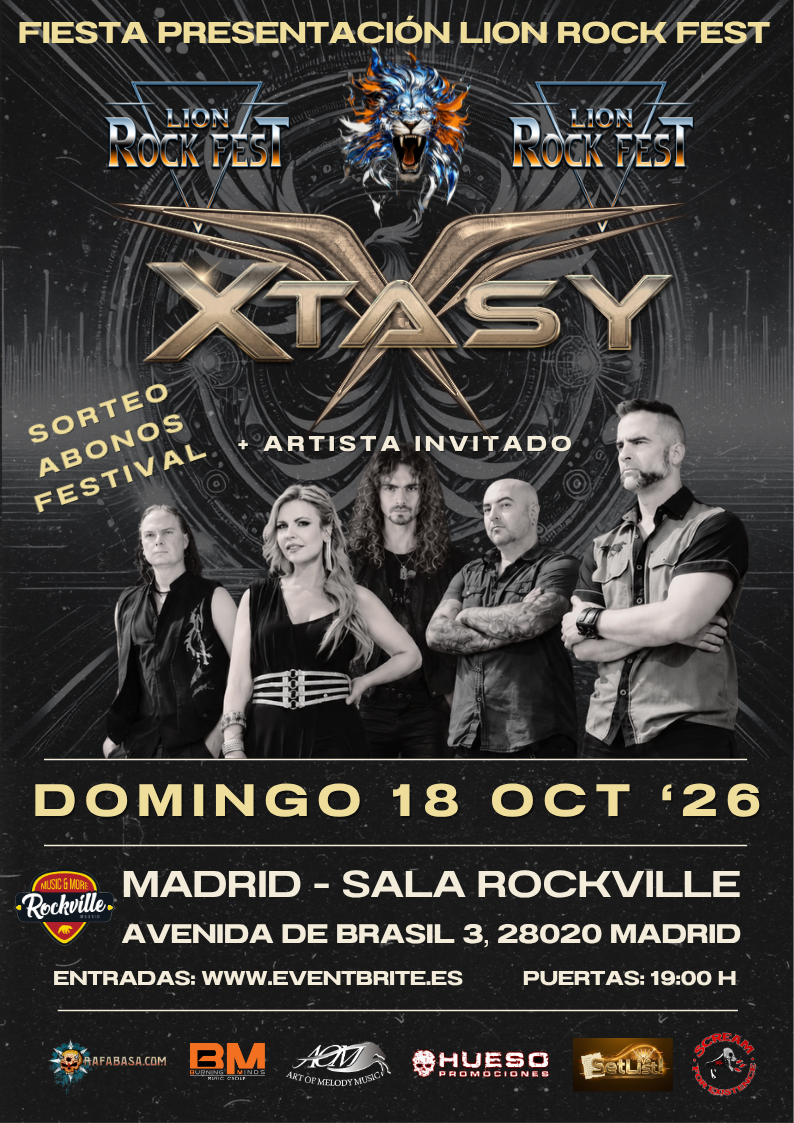 Xtasy en las fiestas de presentación del Lion Rock Fest 2026