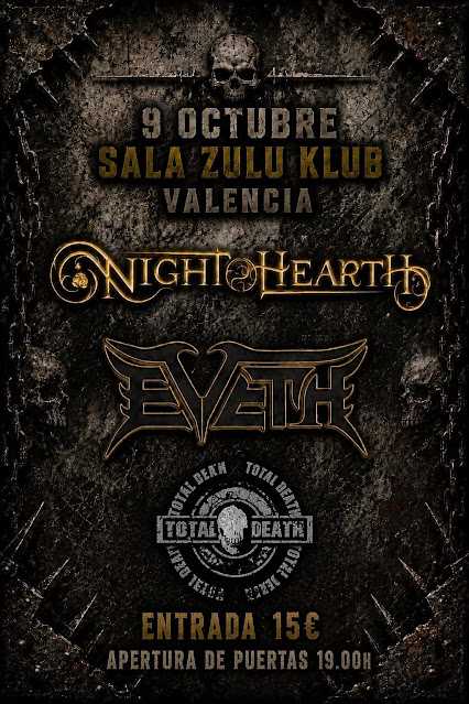 Próximos conciertos de Total Death en Valencia y Madrid