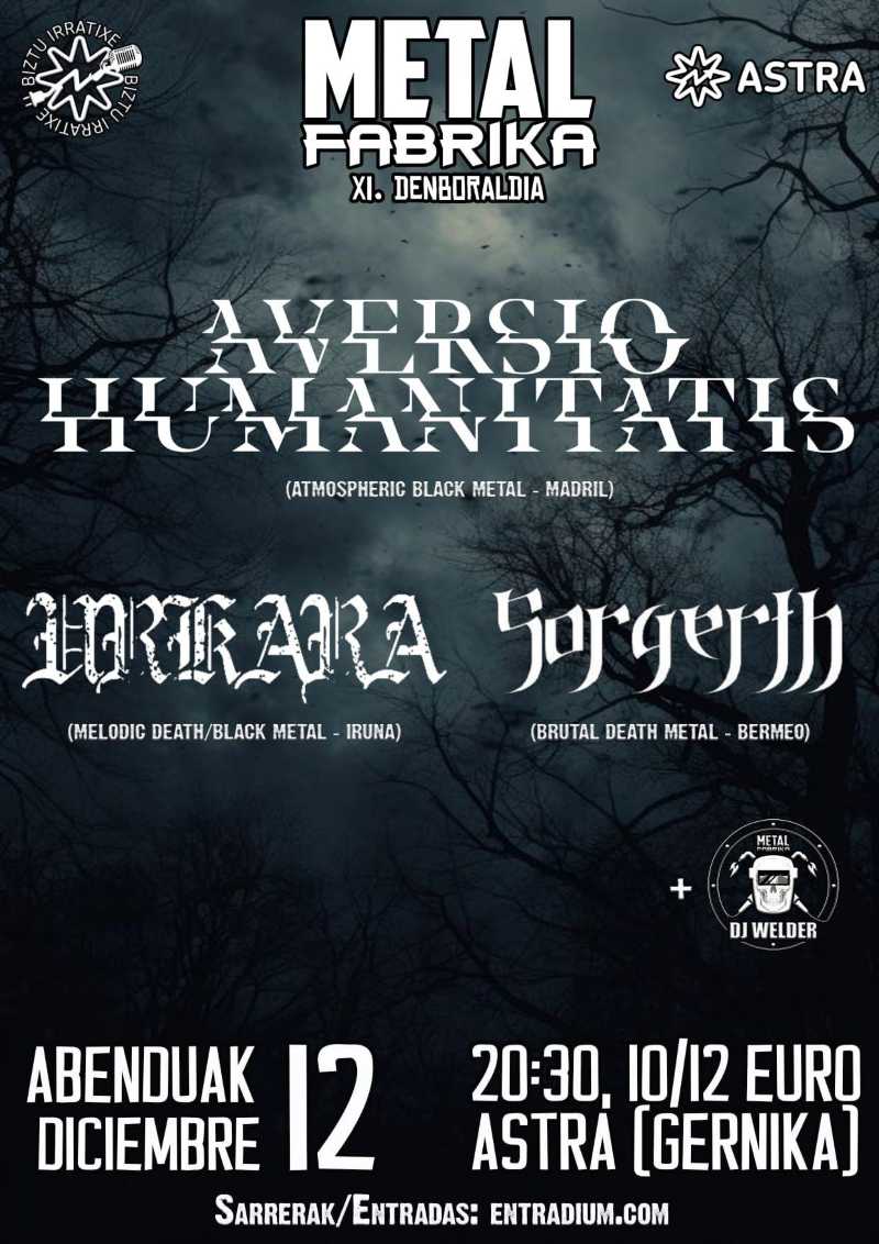 Aversio Humanitatis en Gernika dentro de la programación de Metal Fabrika