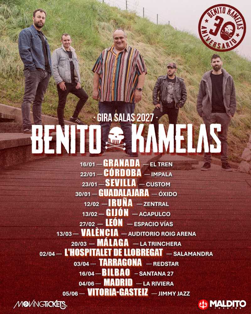 Benito Kamelas actualiza su gira de salas para 2027