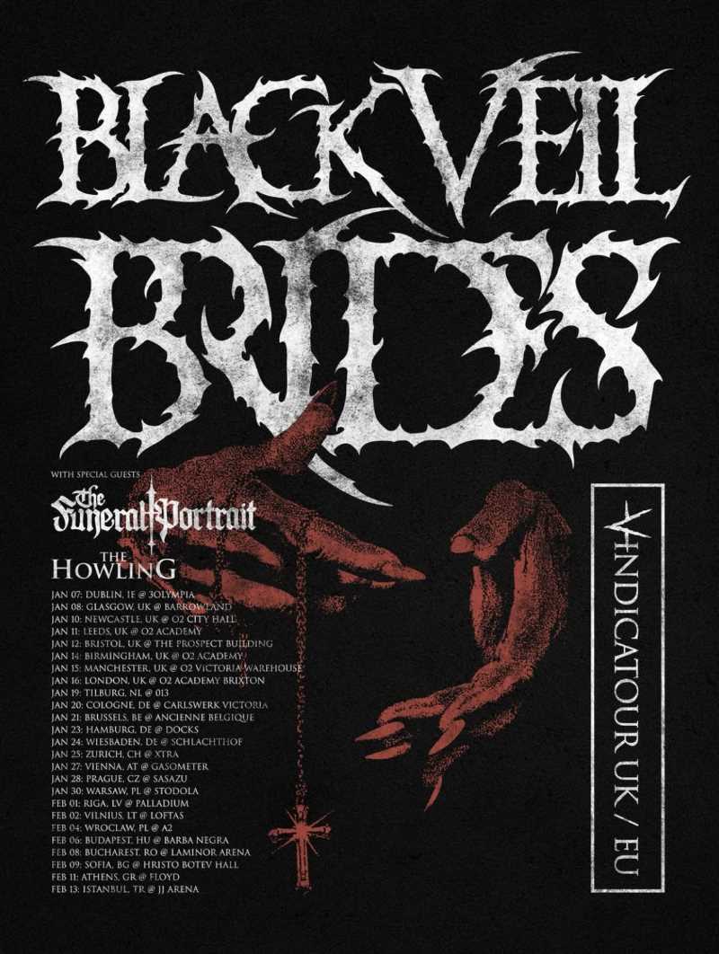 Fechas del tour europeo de Black Veil Brides