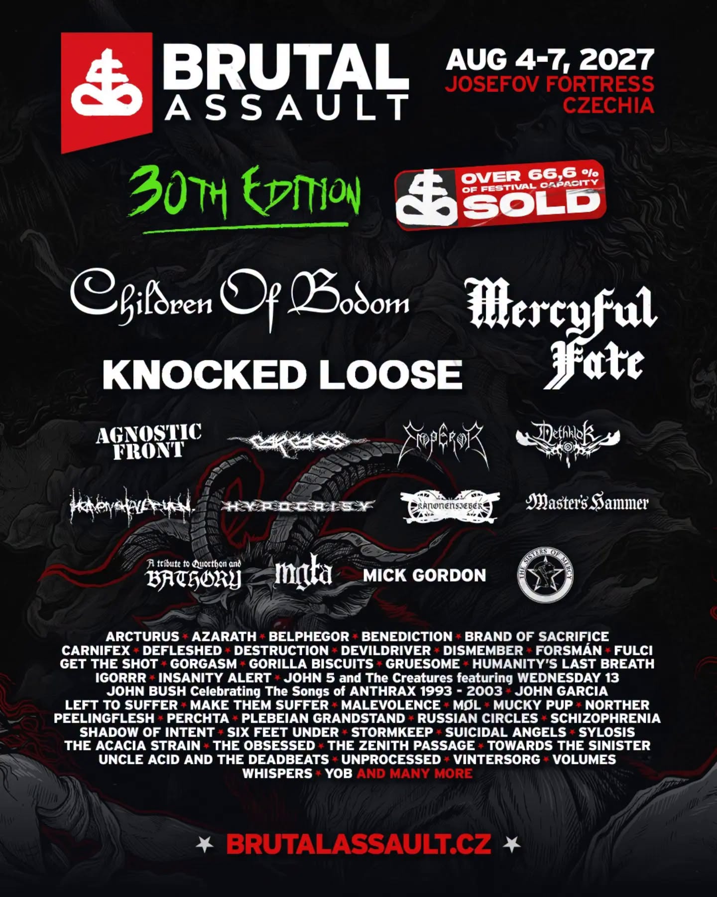 Nuevas confirmaciones del Brutal Assault 2027