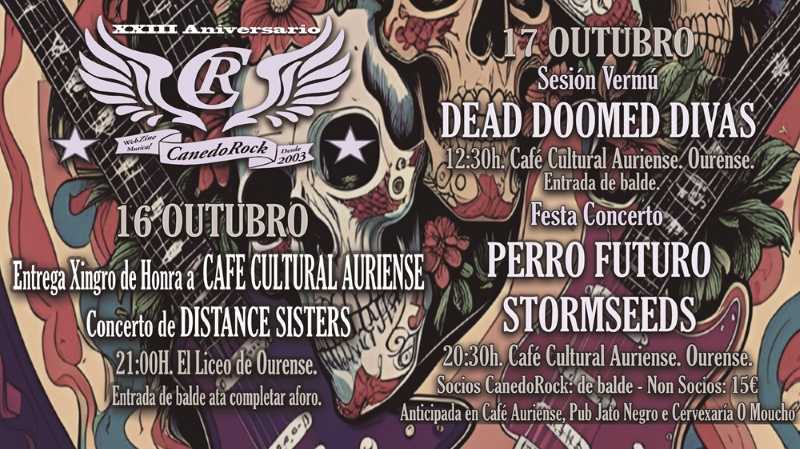 Nueva edición del CanedoRock el 16 y 17 de octubre en Ourense