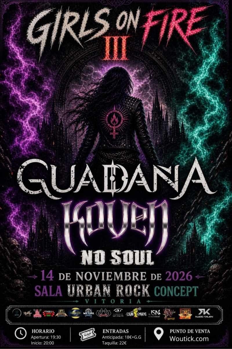 Tercera edición del festival Girls On Fire el 14 de noviembre en Vitoria