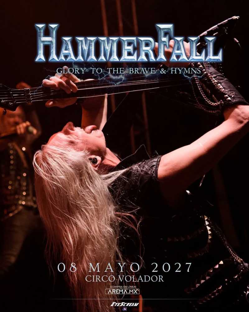 Hammerfall visitará Ciudad de México el 8 de mayo