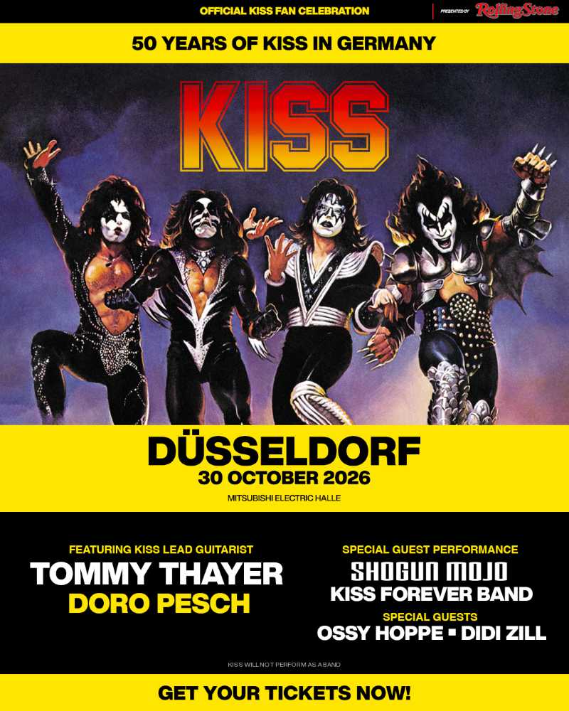 Evento especial Kiss en Alemania, el KISS 50 Germany en Düsseldorf (Alemania)