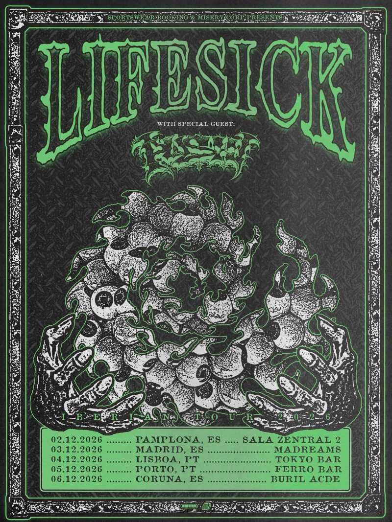 Próximos conciertos de Lifesick en España y Portugal