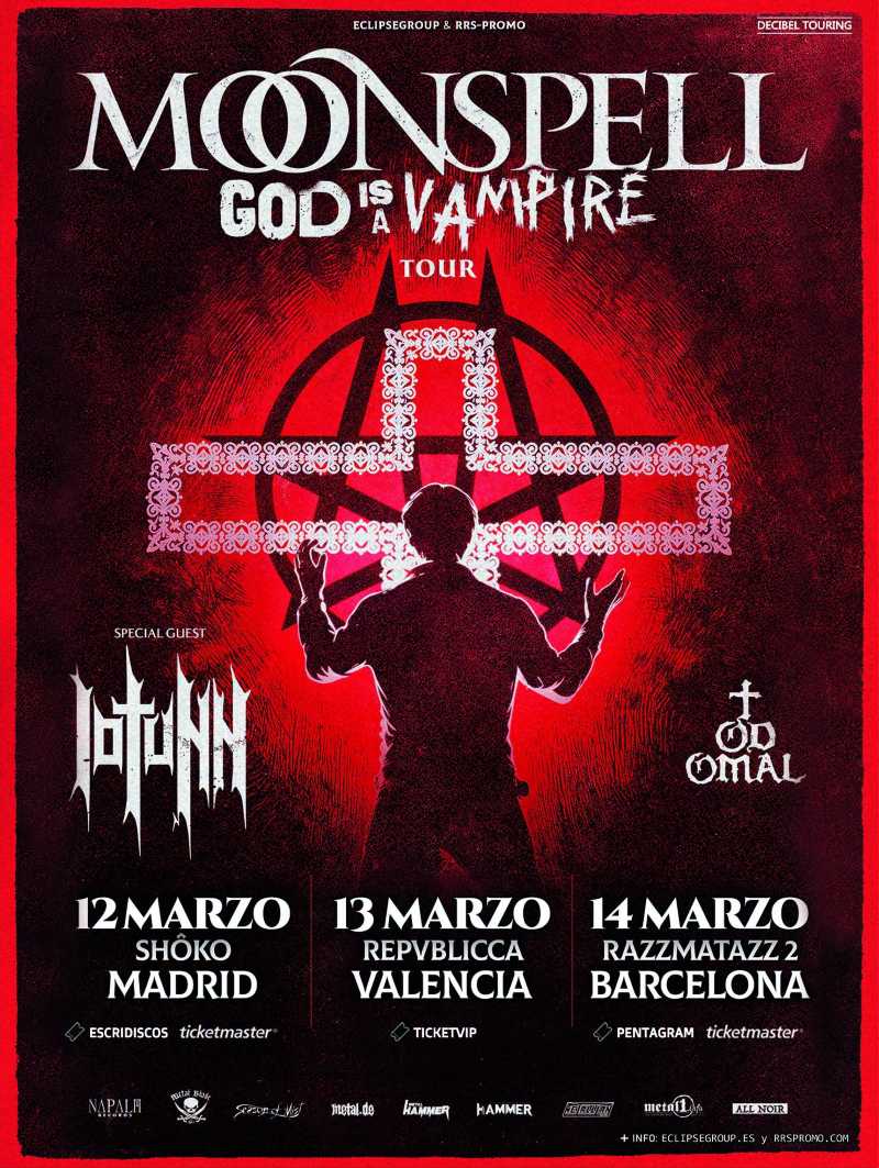 Fechas españolas de la gira de 35 aniversario de Moonspell