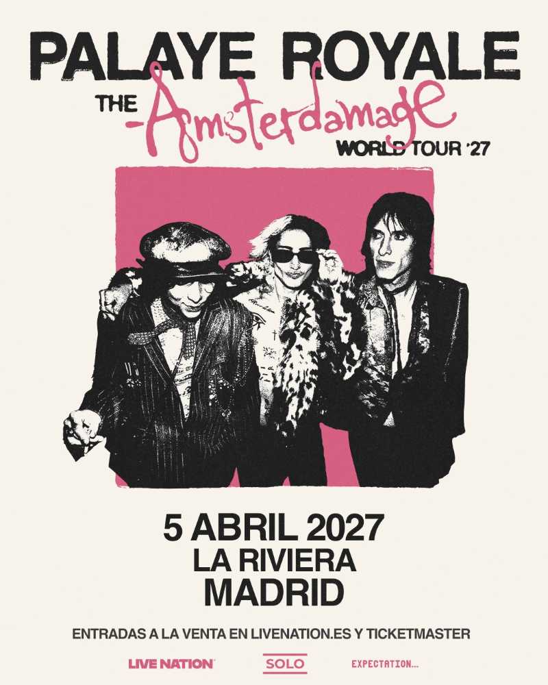 Palace Royale anuncia su «Amsterdamage Tour 2027» con fecha en Sala La Riviera de Madrid