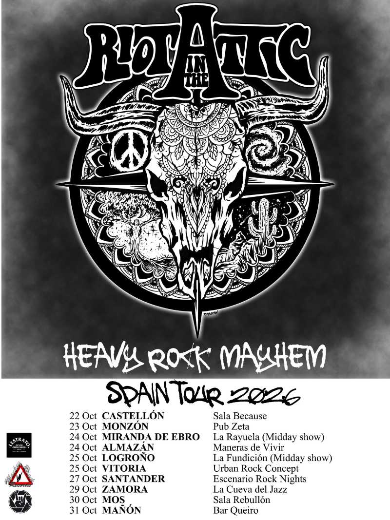Nueva gira de los alemanes Riot In The Attic este mes de octubre