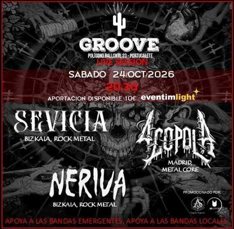 Sevicia se presenta en Euskadi el 24 de octubre en los Estudios Groove