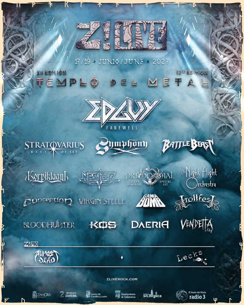 Battle Beast y Symphony X entre las confirmaciones del Z! Live 2027