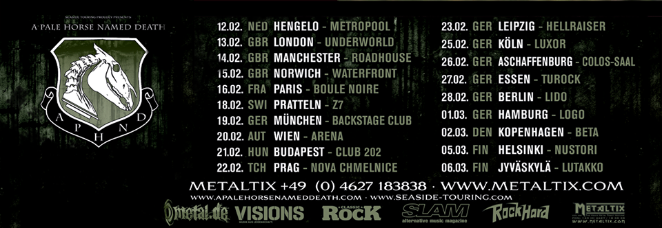 A Pale Horse Named Death Tour A Pale Horse Named Death Tour