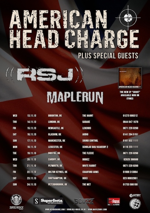 American Head Charge Uk Tour