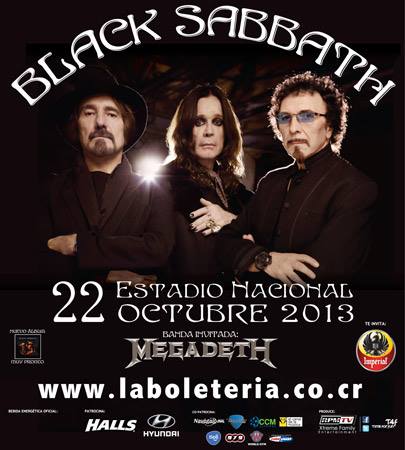 Black Sabbath en el Estadio Nacional de Costa Rica