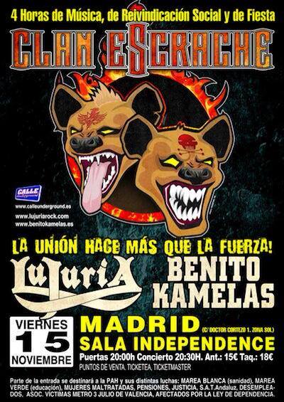 Clan Escrache en Madrid