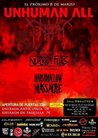 Festival Inhuman All en Barcelona