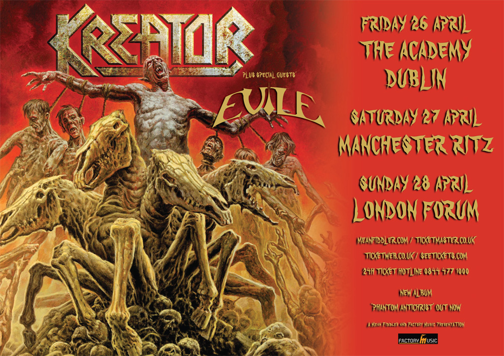Evile con Kreator