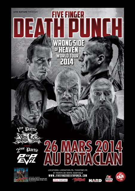Five Finger Death Punch en Paris