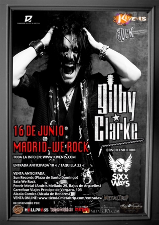 Gilby Clarke en Madrid Gilby Clarke en Madrid