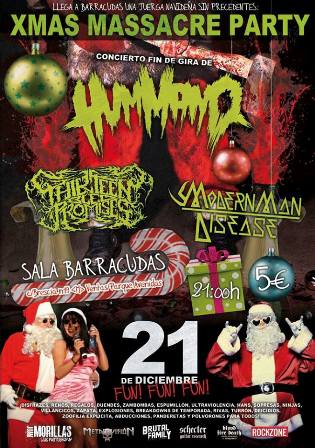 Hummano con Thirteen Bled Pormises y Modern Man Disease en Madrid
