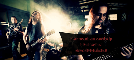 Estreno videoclip In Vain, el 12 del 12 a las 12