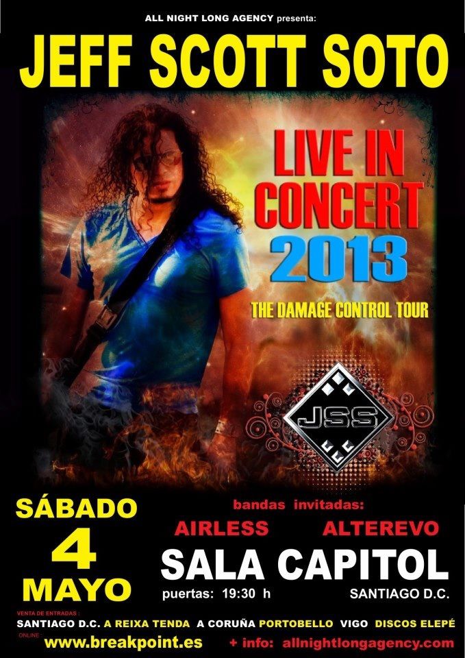 Jeff Scott Soto en Santiago de Compostela