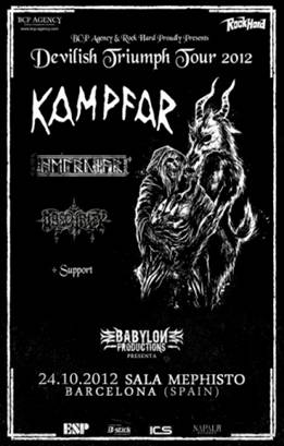 Kampfar y su Devilish Triumph Tour 2012
