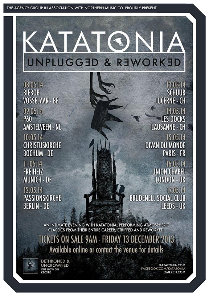 Katatonia - Dethroned & Uncrowned &ndash; Unplugged & Reworked Eu Tour 2014