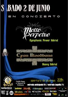 Motto Perpetuo y Cyan Bloodbane en Barcelona Motto Perpetuo y Cyan Bloodbane en Barcelona