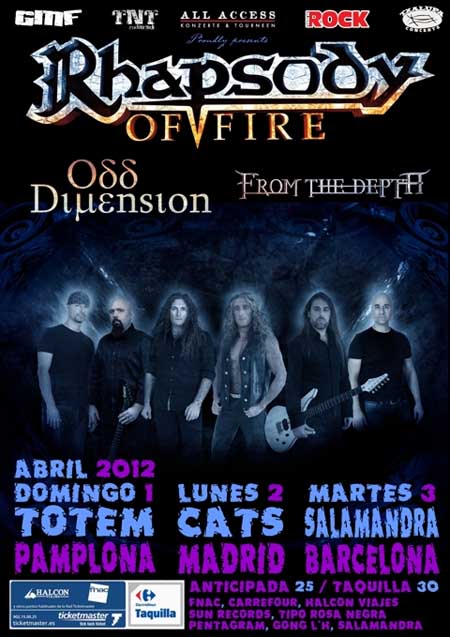 Gira de Rhapsody of Fire Gira de Rhapsody of Fire