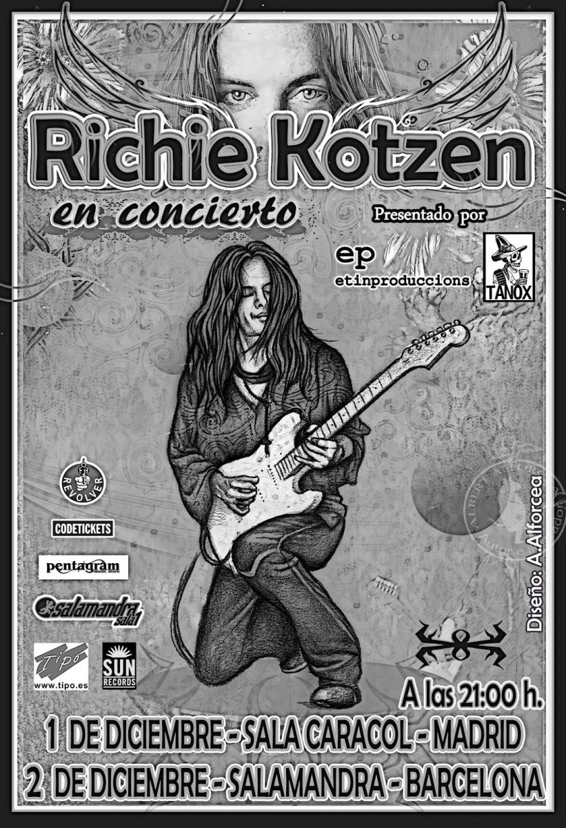 Ritchie Kotzen en Madrid y Barcelona Ritchie Kotzen en Madrid y Barcelona