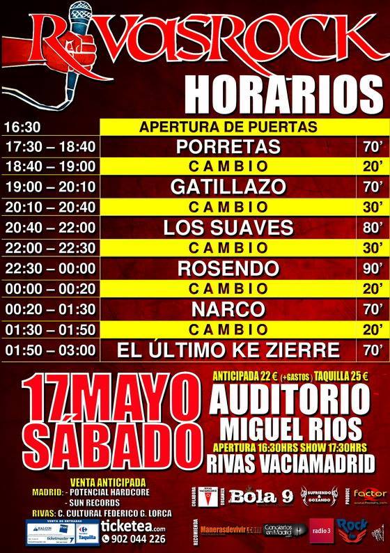 Horarios del Rivas Rock