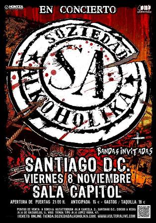 Soziedad Alkoholika en Santiago de Compostela