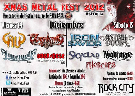 Xmas Metal Fest 2012 en Valencia