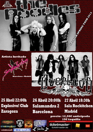 Gira espa&ntilde;ola de The Poodles